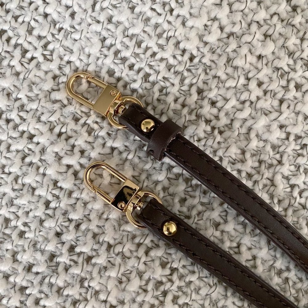 Espresso Leather Replacement Strap Crossbody - Picture 4 of 6